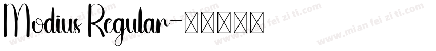 Modius Regular字体转换